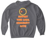 TNVR Team, a Charcoal Gildan Softstyle Pullover Hoodie (back-view)