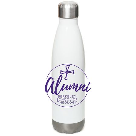 Alumni Water Bottle, a White Stainless Steel Water Bottle