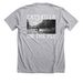 CATSKILLS ON THE FLY, a Athletic Heather Premium Unisex Tee (back-view)