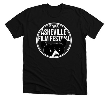 2026 Asheville Film Festival, a Solid Black Blend Premium Unisex Tee