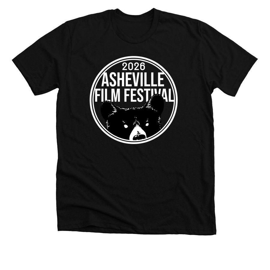 2026 Asheville Film Festival, a Solid Black Blend Premium Unisex Tee