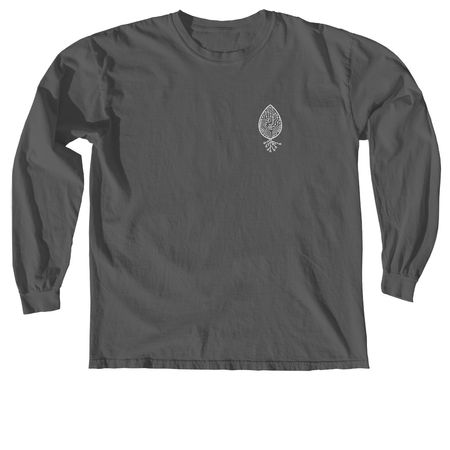 Deep Root Friends and Family, a Pepper Comfort Colors Long Sleeve Tee
