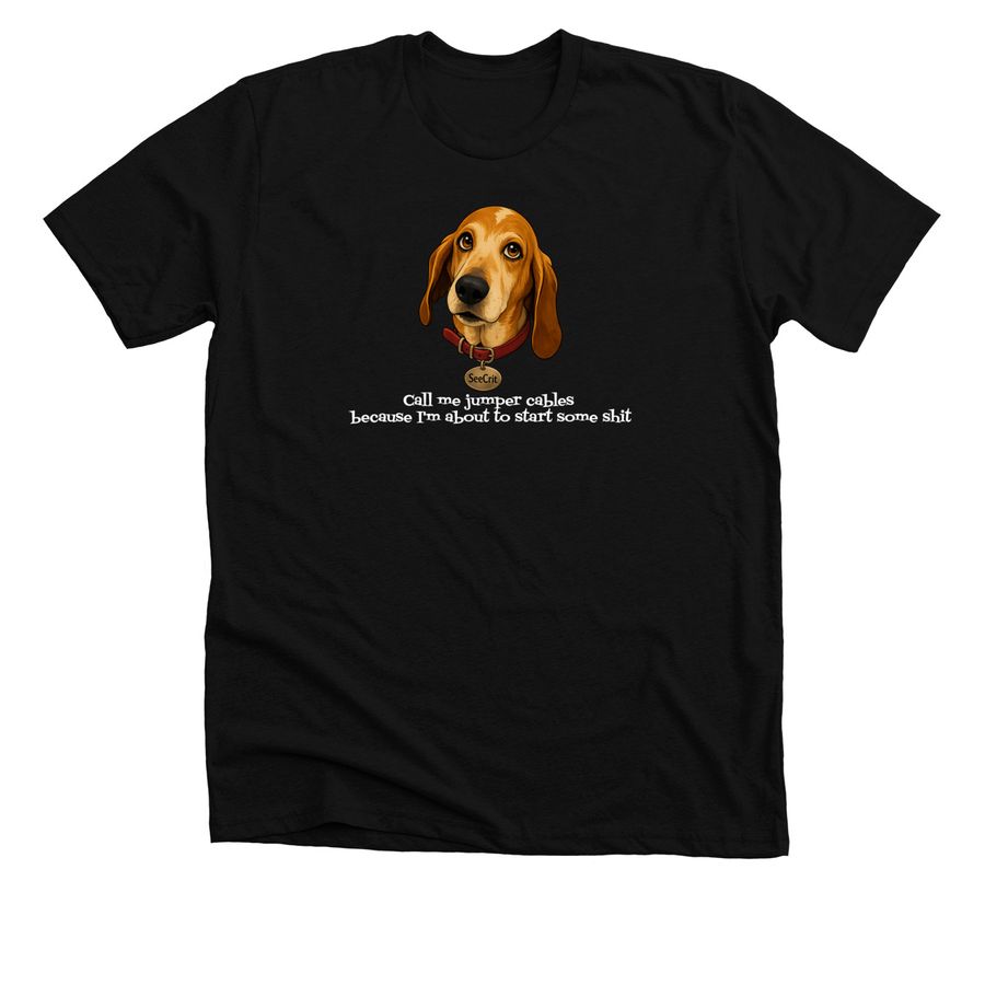 See-Crit, a Solid Black Blend Premium Unisex Tee