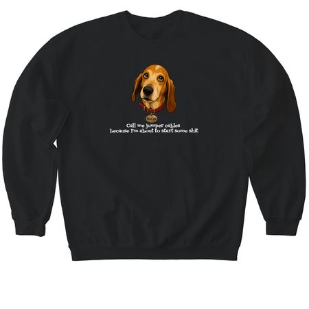See-Crit, a Black Softstyle Crewneck Sweatshirt