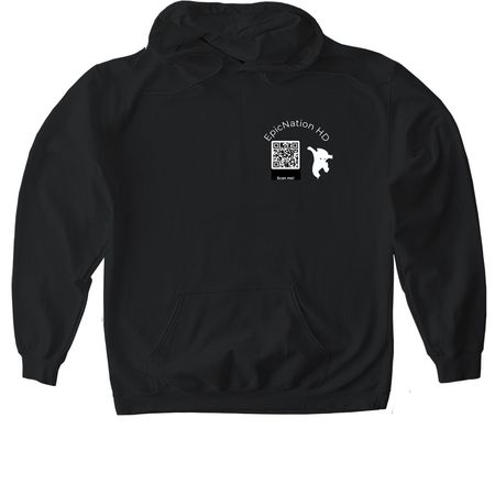 EpicNation TEE- HE, a Black Gildan Softstyle Pullover Hoodie