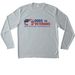WPGSR_Dogs To Veterans - Long Sleeve Top, a Silver Unisex Performance Long Sleeve Tee
