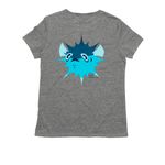 Support CCMI & help protect coral reefs, a Aluminum Grey Allmade Eco Triblend Women?s Tee (back-view)
