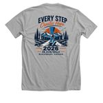 2026 Hope To Walk 5K, a Athletic Heather Premium Unisex Tee (back-view)
