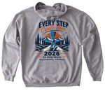 2026 Hope To Walk 5K, a Sport Grey Gildan Softstyle Pullover Hoodie (back-view)