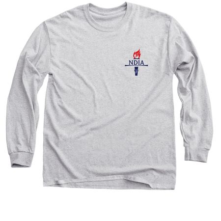 NDIA Logo, a Sport Grey Classic Long Sleeve Tee