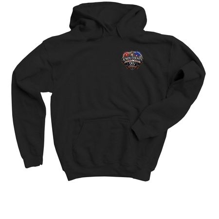 250 Years of America ? 25 Years of KCHP, a Black Youth Pullover Hoodie