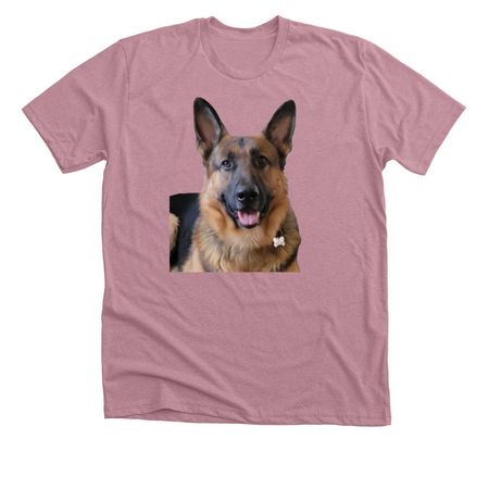 German Shepard&nbsp;, a Heather Orchid Premium Unisex Tee