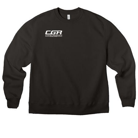 The Big One! (Double-Sided Sweatshirt), a Black Premium Heavyweight Crewneck Sweatshirt