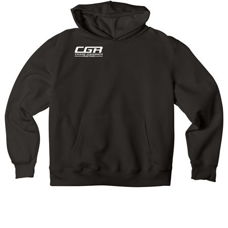 The Big One! (Double-Sided Sweatshirt), a Black Premium Heavyweight Pullover Hoodie