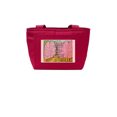 Path to Joy Lunch Tote, a Rich Red Insulated Lunch Tote