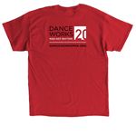 Danceworks Mad Hot Rhythm 20th Anniversary, a Red Classic Unisex Tee (back-view)