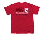 Danceworks Mad Hot Rhythm 20th Anniversary, a Red Youth Unisex Tee (back-view)