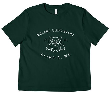 Youth Tees-White Owl, a Forest Youth Heavyweight Tee