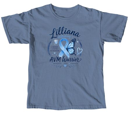 The #LilliStrong Collection, a Blue Jean Comfort Colors Unisex Tee
