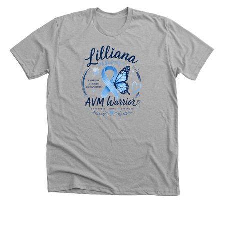 The #LilliStrong Collection, a Athletic Heather Premium Unisex Tee