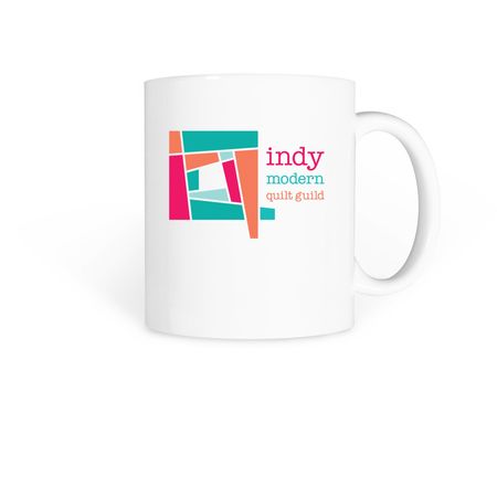 Large Logo Coffee Mug, a White Coffee Mug