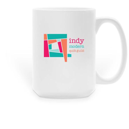 Large Logo Coffee Mug, a White Large Coffee Mug