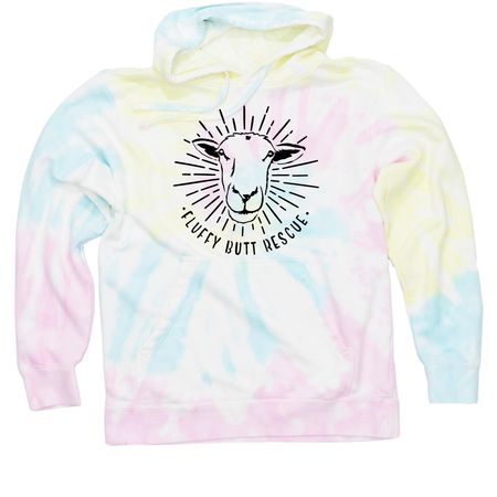 Radiant Goldie Tie-Dye, a Sunset Swirl Tie Dye Pullover Hoodie
