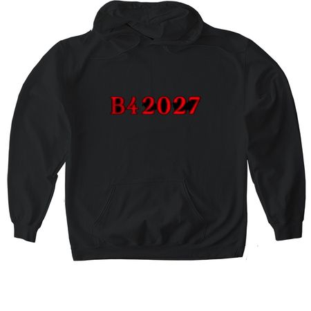 B42027 MERCH, a Black Gildan Softstyle Pullover Hoodie
