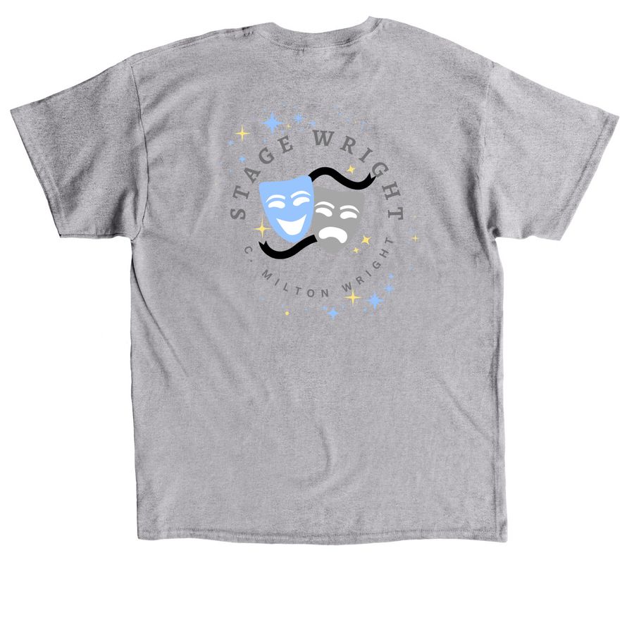 Theater Masks, a Sport Grey Classic Unisex Tee (back-view)