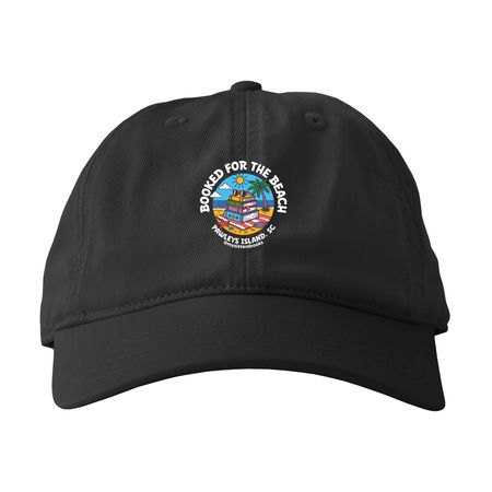 Booked for the Beach Hats, a Black Printed Eco Baseball Cap