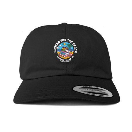 Booked for the Beach Hats, a Black Printed Classic Baseball Cap