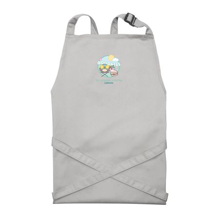 LA Chapter Apron, a Silver Recycled Bib Apron