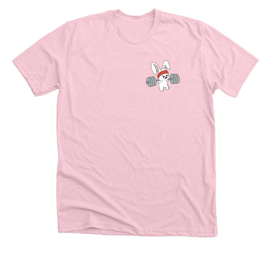 Bexley Strength Bunny, a Heather Pink Premium Unisex Tee