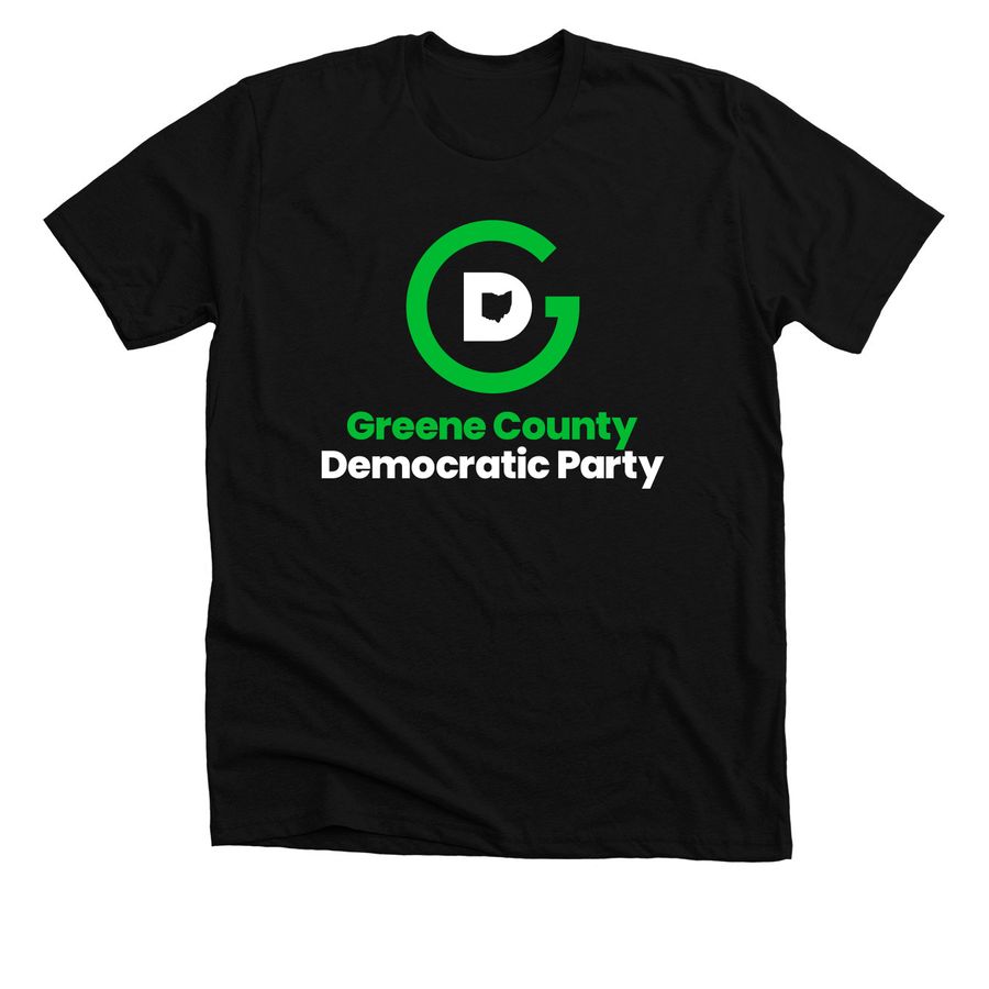 Greene County OH Democratic Party, a Solid Black Blend Premium Unisex Tee
