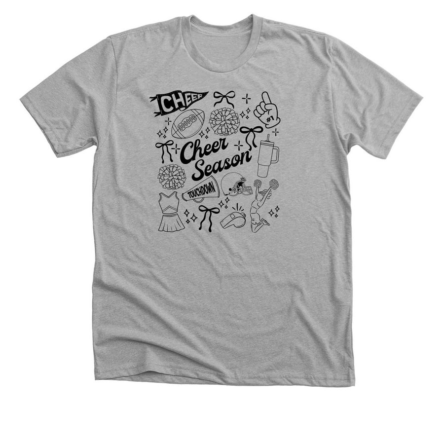 Cheer Season, a Athletic Heather Premium Unisex Tee