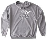 Salem "Weed" Love to See You Tee, a Sport Grey Gildan Softstyle Pullover Hoodie (back-view)