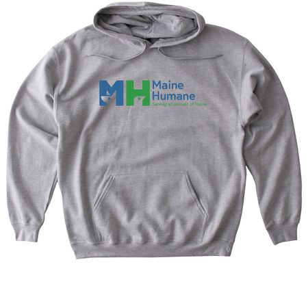 Maine Humane Logo Wear, a Sport Grey Gildan Softstyle Pullover Hoodie