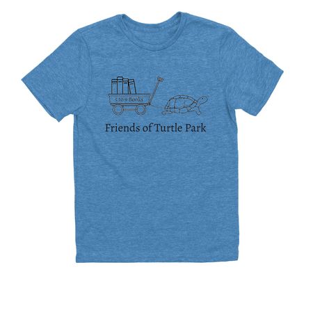 Friends of Turtle Park, a Azure Blue Allmade Youth Eco Triblend Tee
