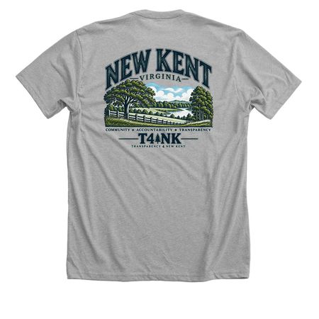 New Kent Community Shirt, a Athletic Heather Premium Unisex Tee (back-view)