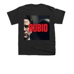 RUBIO, a Black Youth Unisex Tee (back-view)