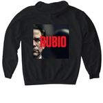 RUBIO, a Black Gildan Softstyle Pullover Hoodie (back-view)