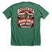 Mac 2?s to Firehouse #2, a Heather Grass Green Premium Unisex Tee (back-view)