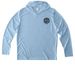 Activewear Designs, a Light Blue UV Performance Long Sleeve Hoodie