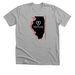 IL SSW- Black & Red, a Athletic Heather Premium Unisex Tee