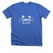 Saved by Zade - White Logo, a Heather True Royal Premium Unisex Tee