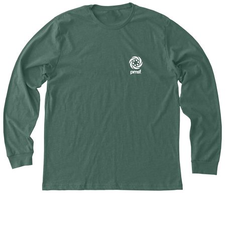 PMSF Simple Shirts, a Heather Forest Premium Long Sleeve Tee