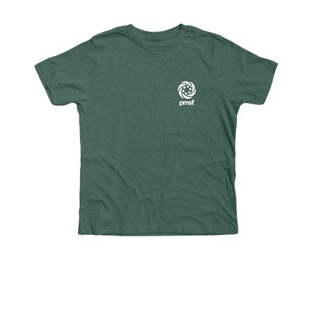 PMSF Simple Shirts, a Heather Forest Premium Youth Tee
