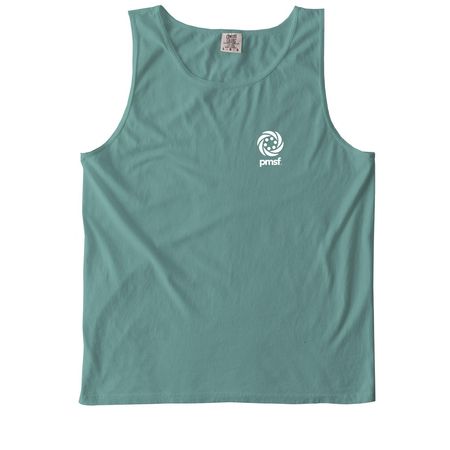 PMSF Simple Shirts, a Seafoam Comfort Colors Tank Top