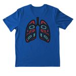 Active Wear Lungs on Back-nonspecific, a Game Royal Nike Dri-FIT Jersey Blend Performance Tee (back-view)