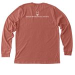 Bantam (Pilot), a Heather Clay Premium Long Sleeve Tee (back-view)
